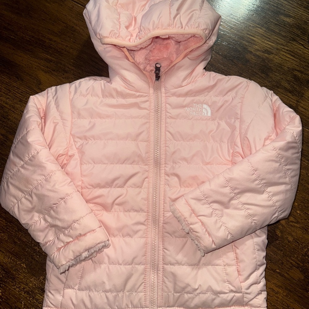 The North Face Light Pink Reversible Toddler Jacket